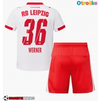 Otroške Nogometnih dresov RB Leipzig Timo Werner #36 Domači 2025-26 Kratki rokavi (+ hlače)